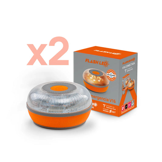 2X SOS V16 DGT Connected FlashLED Noodlamp